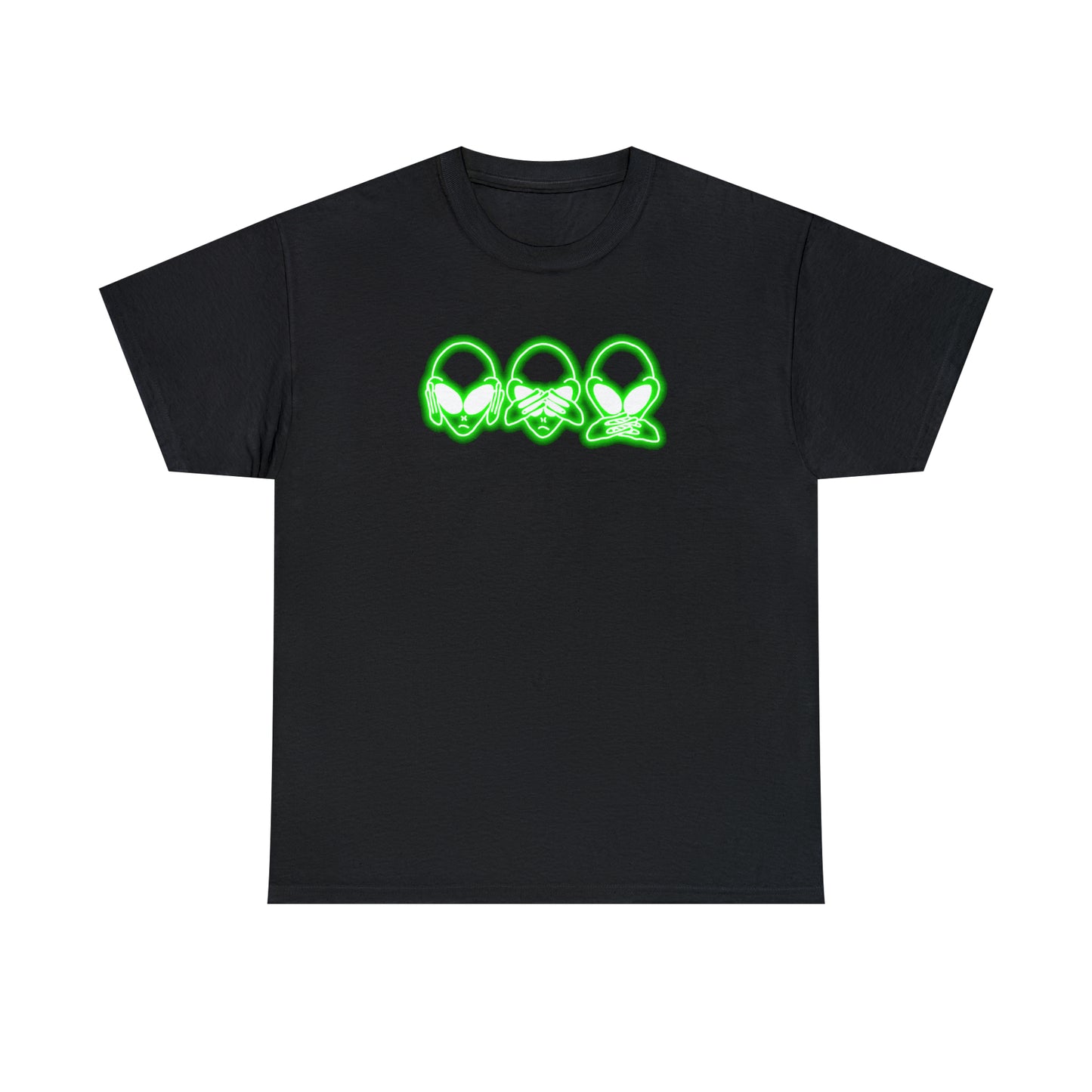 NEON Alien Hear No Evil, See No Evil, Speak No Evil Tee