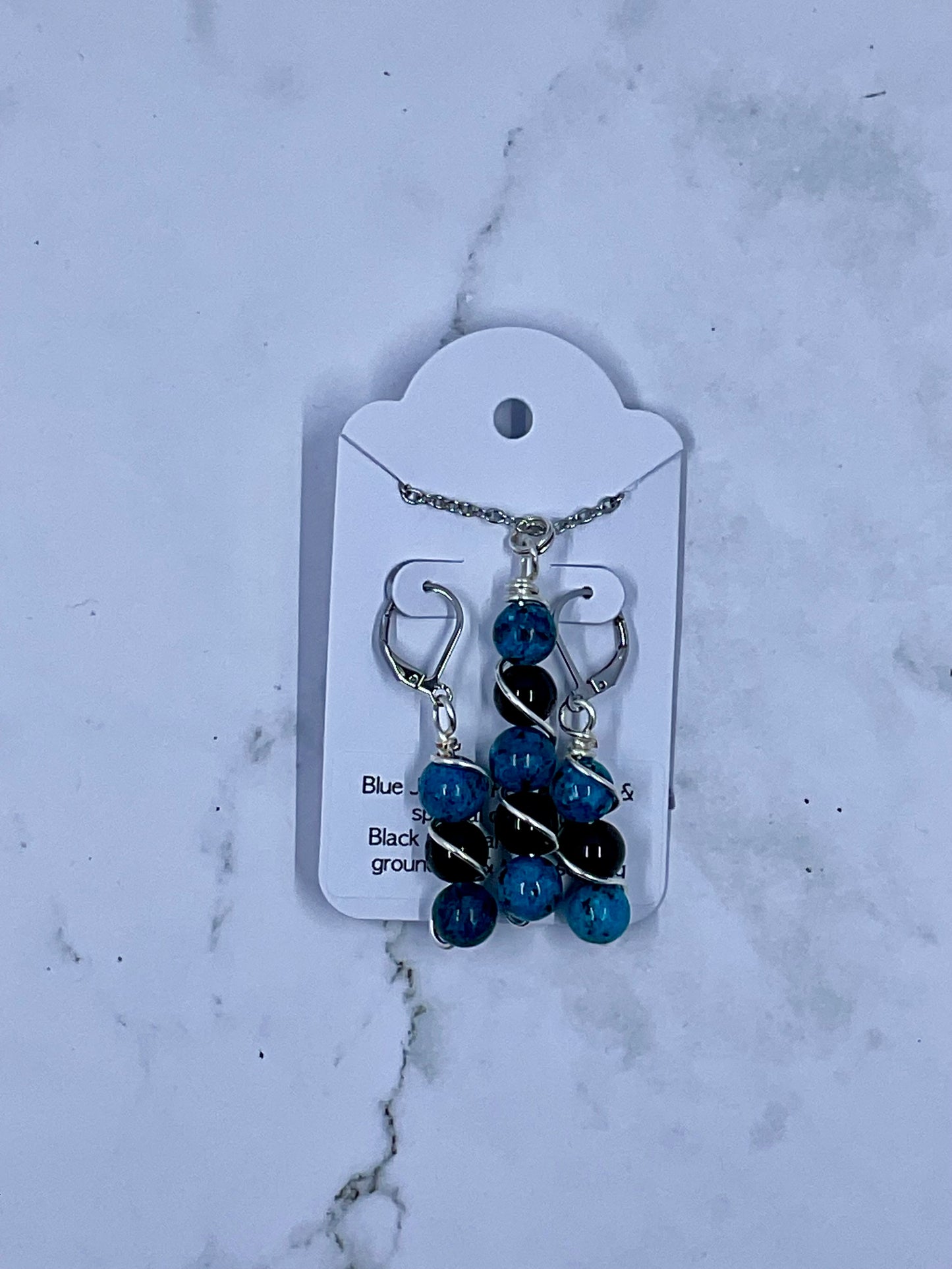 Wrapped Bead Necklace & Earring Sets
