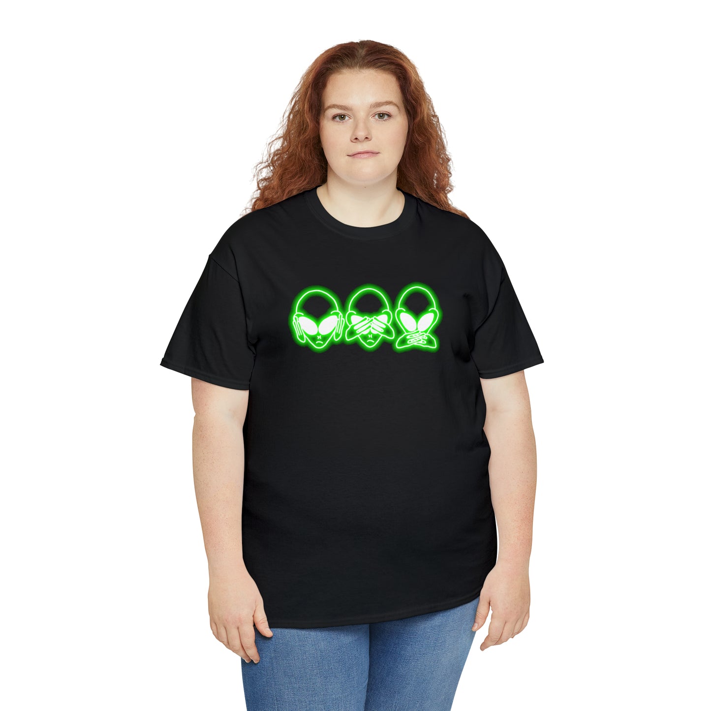 NEON Alien Hear No Evil, See No Evil, Speak No Evil Tee
