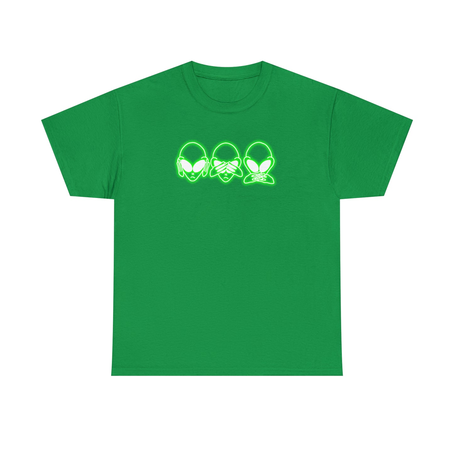 NEON Alien Hear No Evil, See No Evil, Speak No Evil Tee