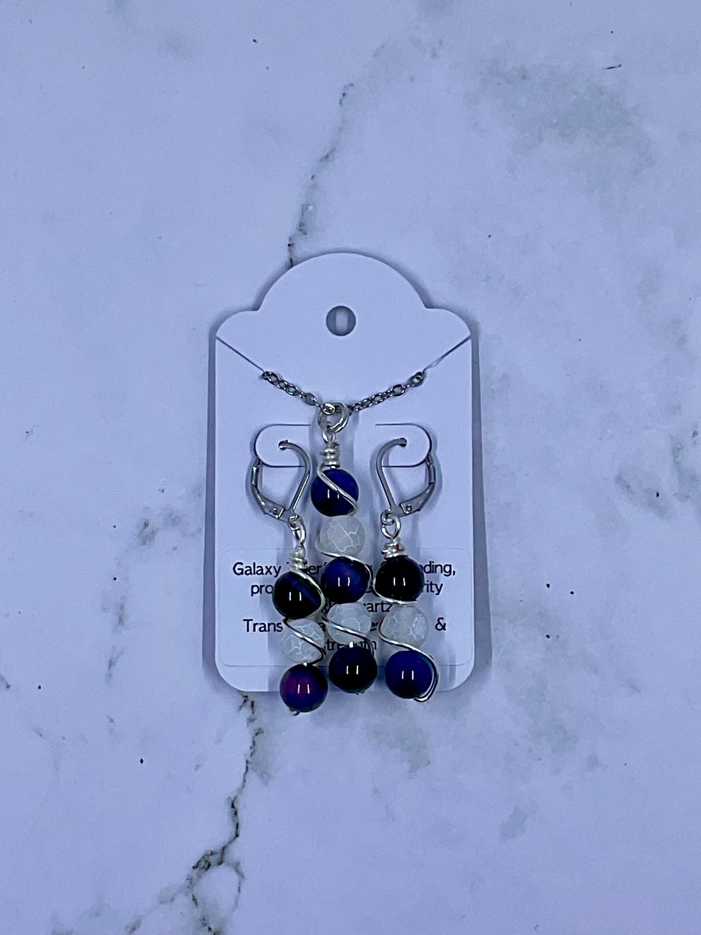 Wrapped Bead Necklace & Earring Sets