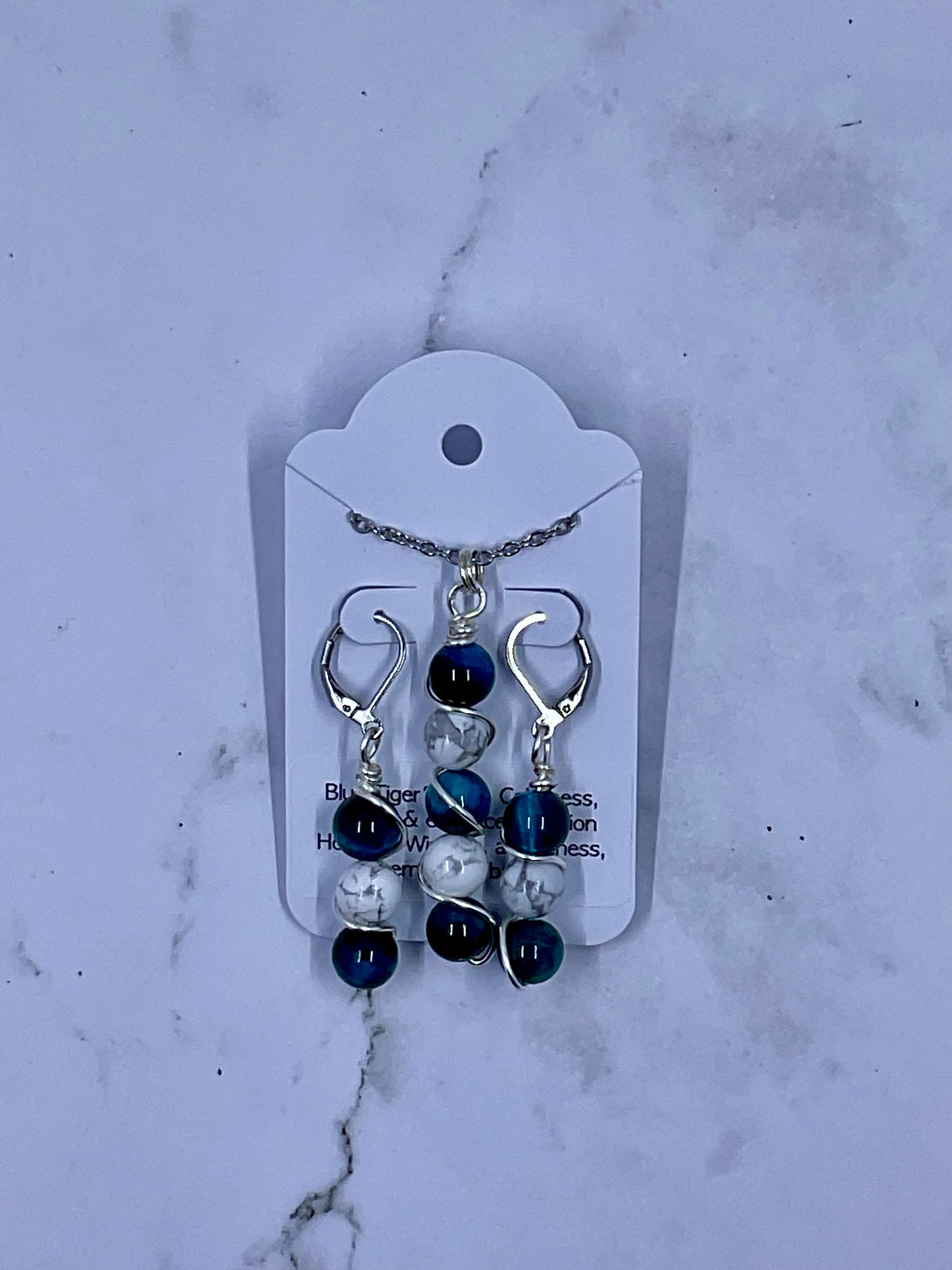 Wrapped Bead Necklace & Earring Sets