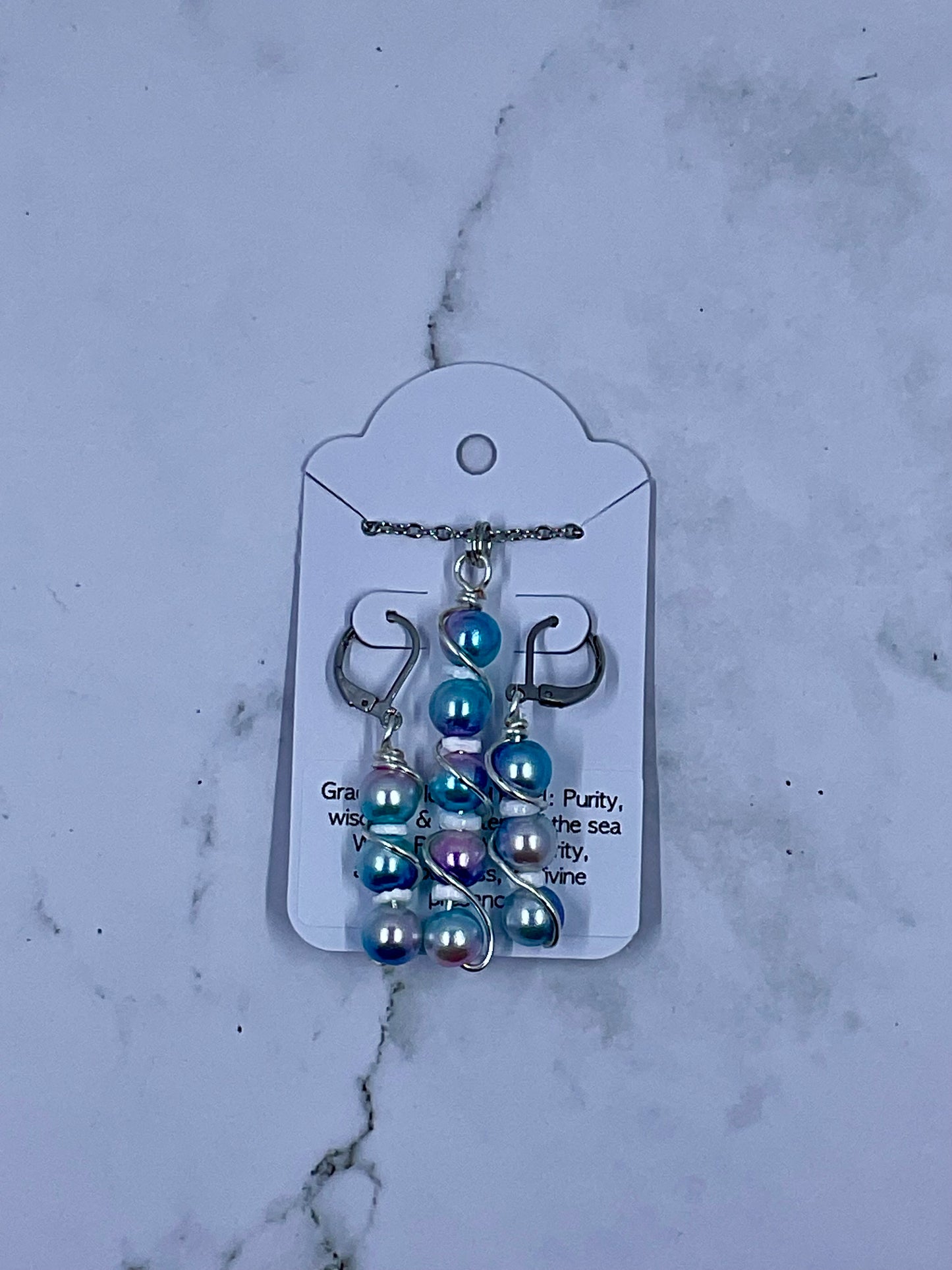 Wrapped Bead Necklace & Earring Sets