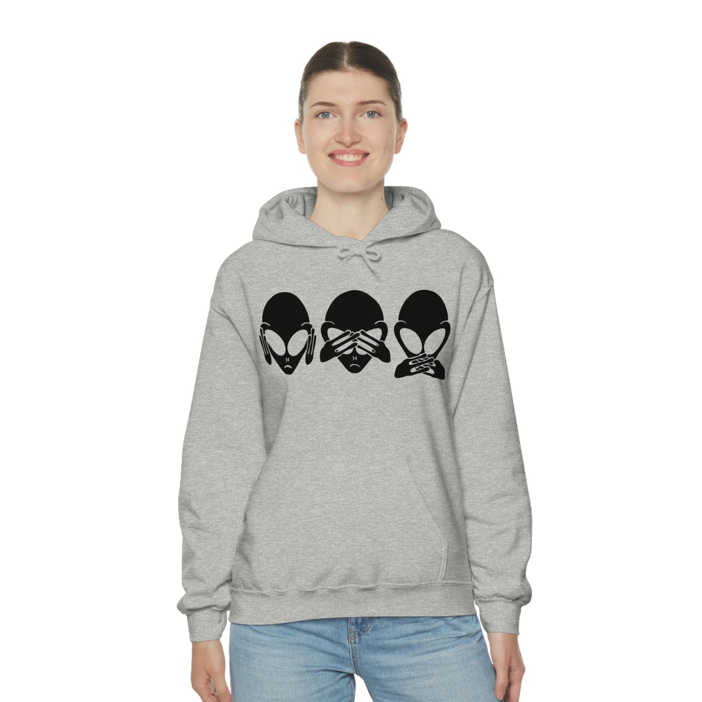 Alien Hear No Evil, See No Evil, Speak No Evil Hoodie