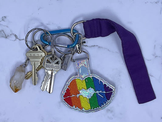 PRIDE Lips Keychain