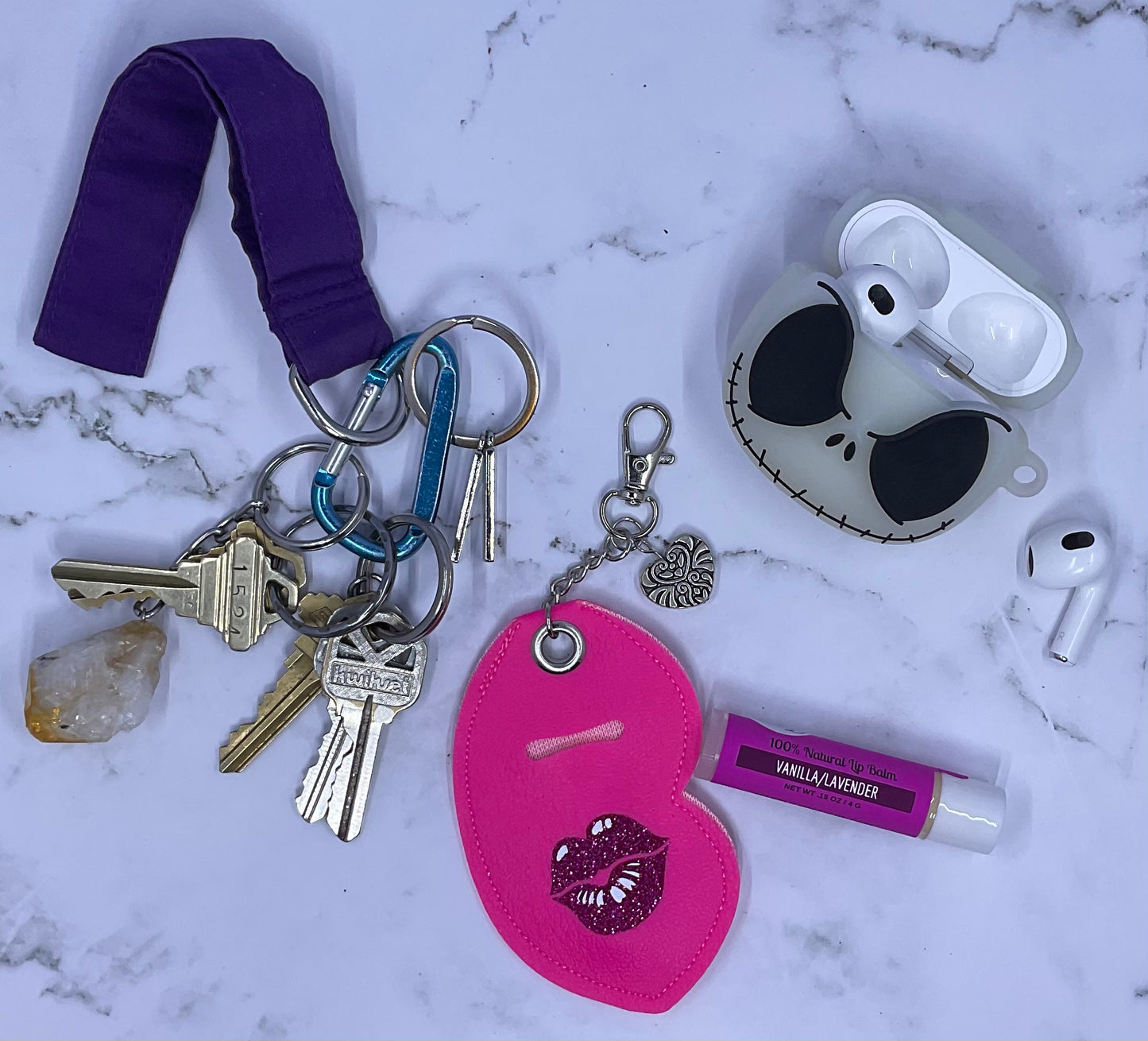 Luscious Lips Chapstick Keychain