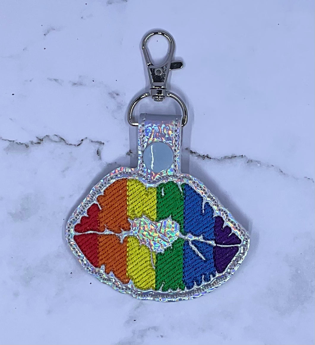 PRIDE Lips Keychain