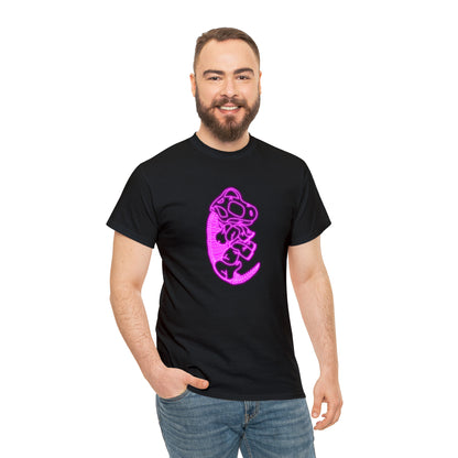 NEON Brachiosaurus Skeleton Tee - Pink