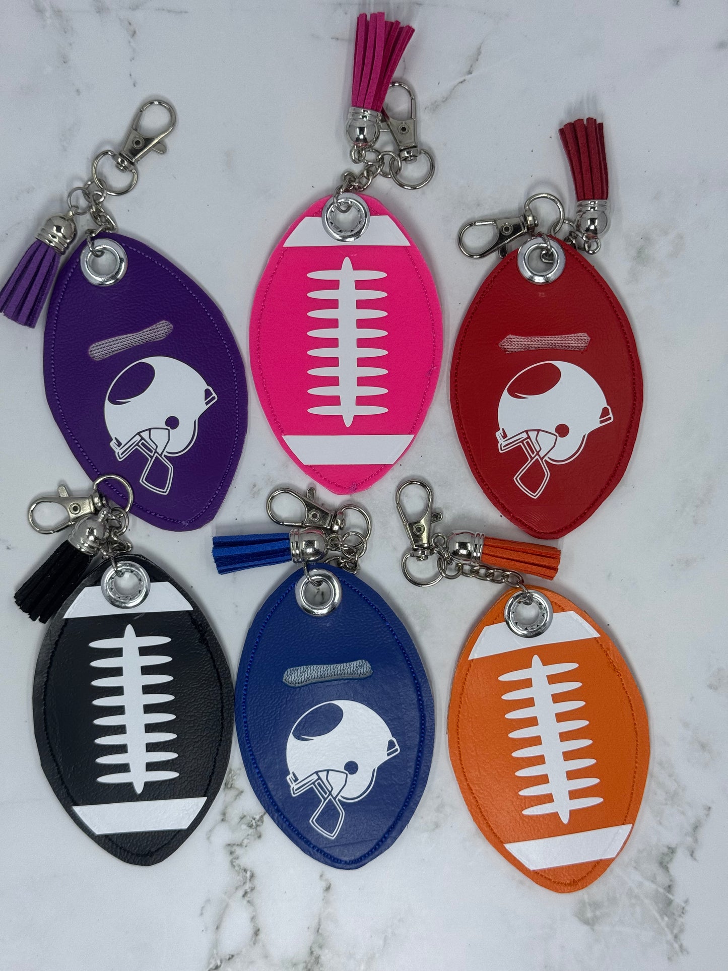 Football Chapstick Keychain