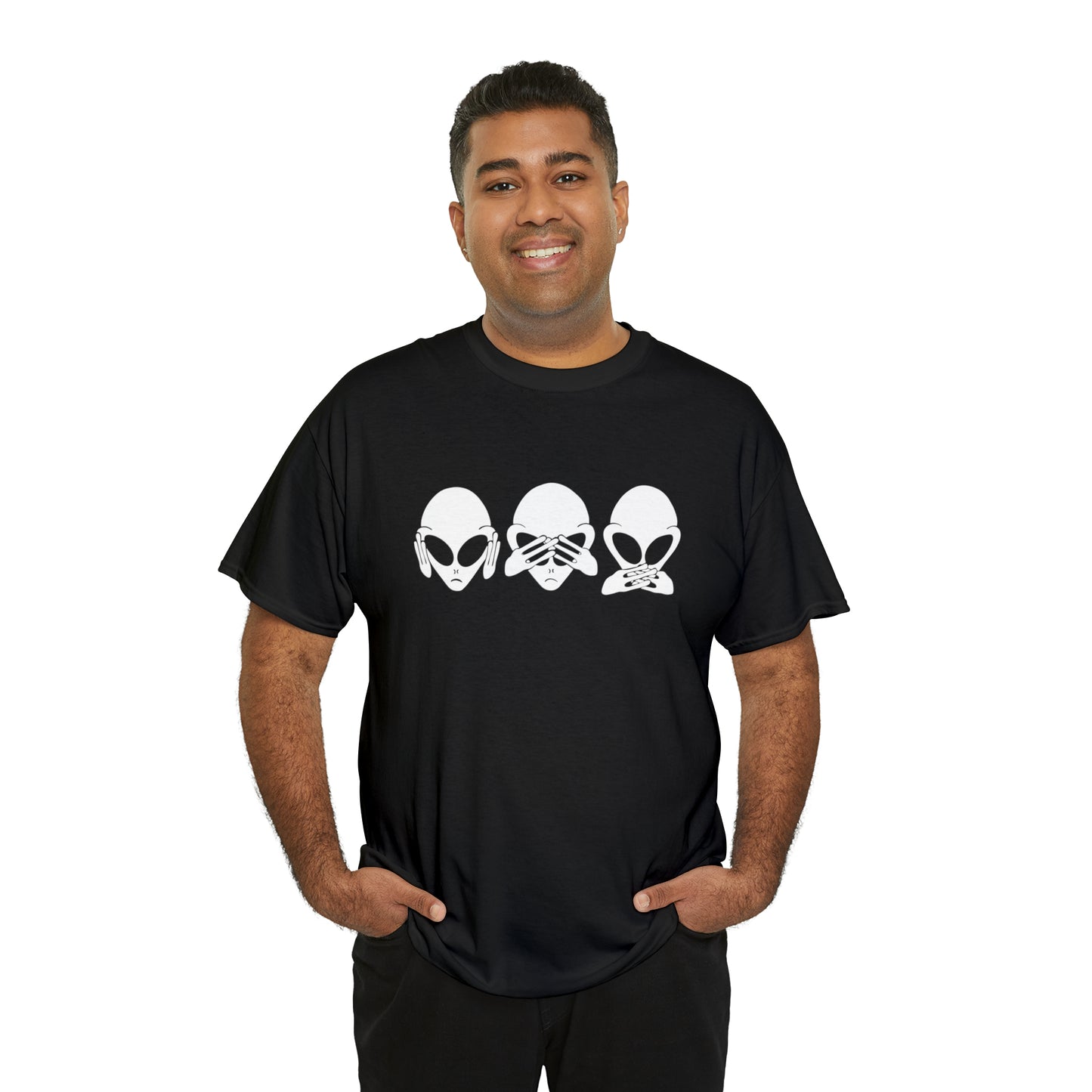 Alien Hear No Evil, See No Evil, Speak No Evil Tee