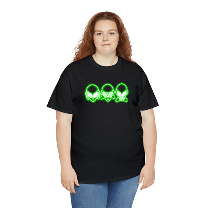 NEON Alien Hear No Evil, See No Evil, Speak No Evil Tee