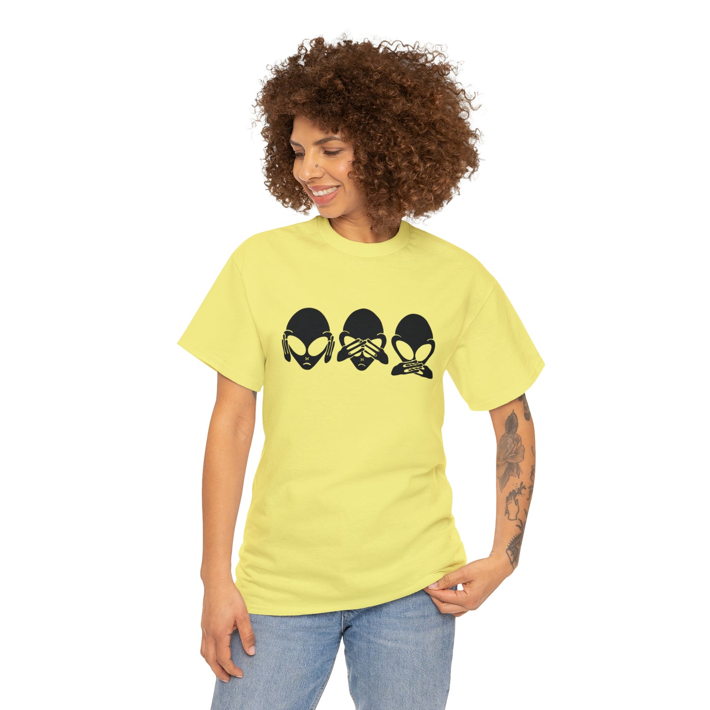 Alien Hear No Evil, See No Evil, Speak No Evil Tee