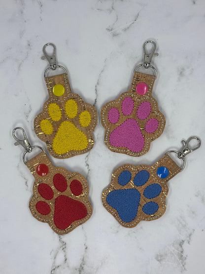 Dog Paw Keychains