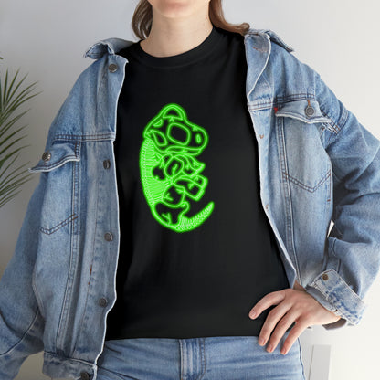 NEON Brachiosaurus Skeleton Tee - Green