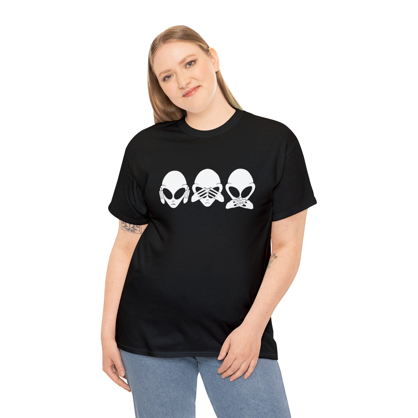 Alien Hear No Evil, See No Evil, Speak No Evil Tee