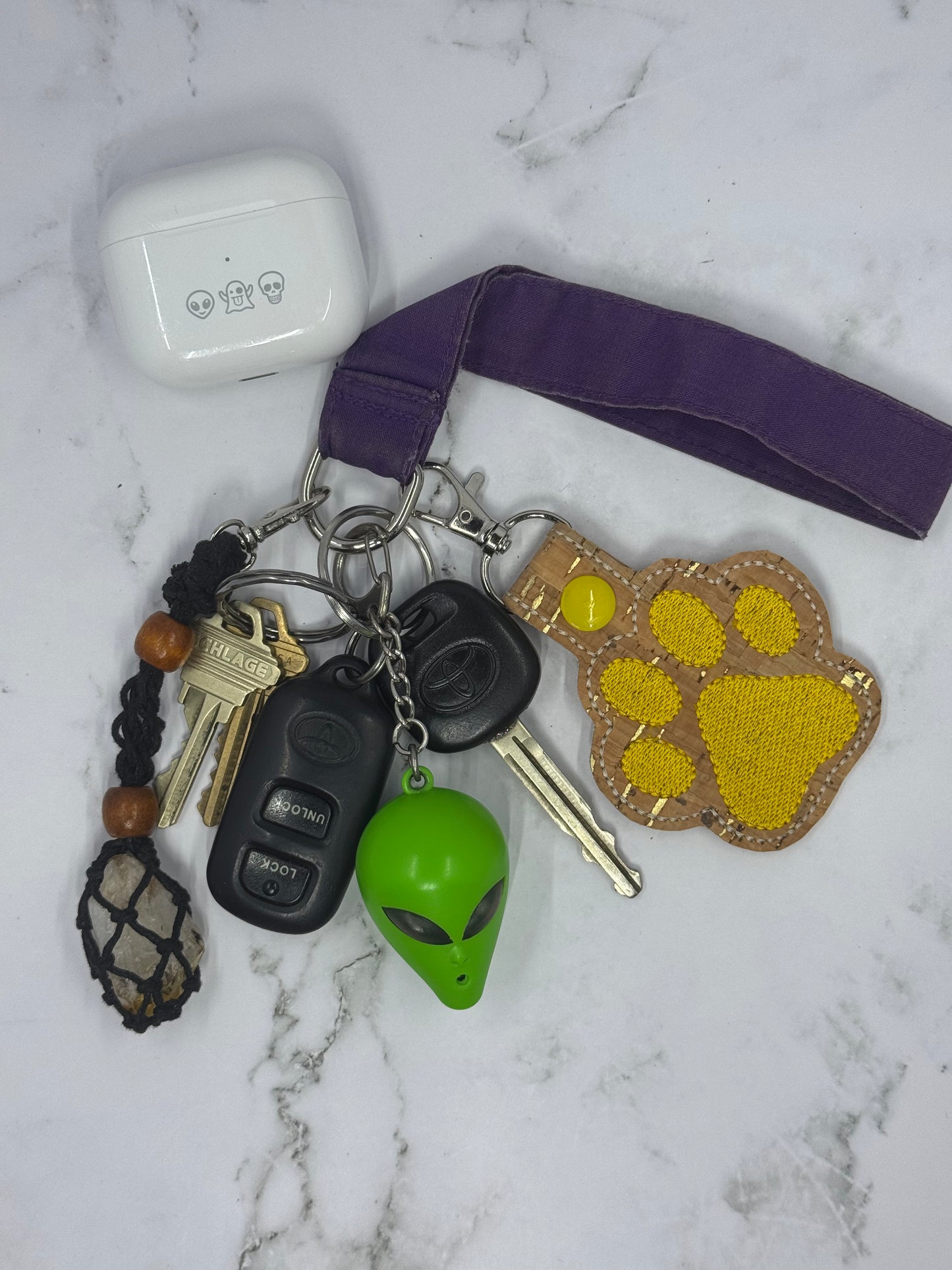 Dog Paw Keychains