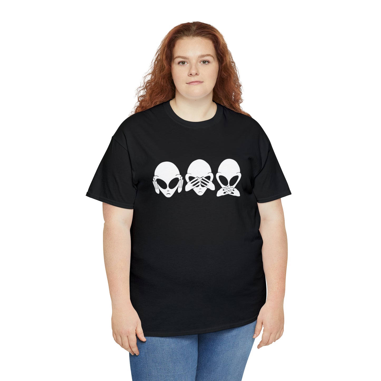 Alien Hear No Evil, See No Evil, Speak No Evil Tee