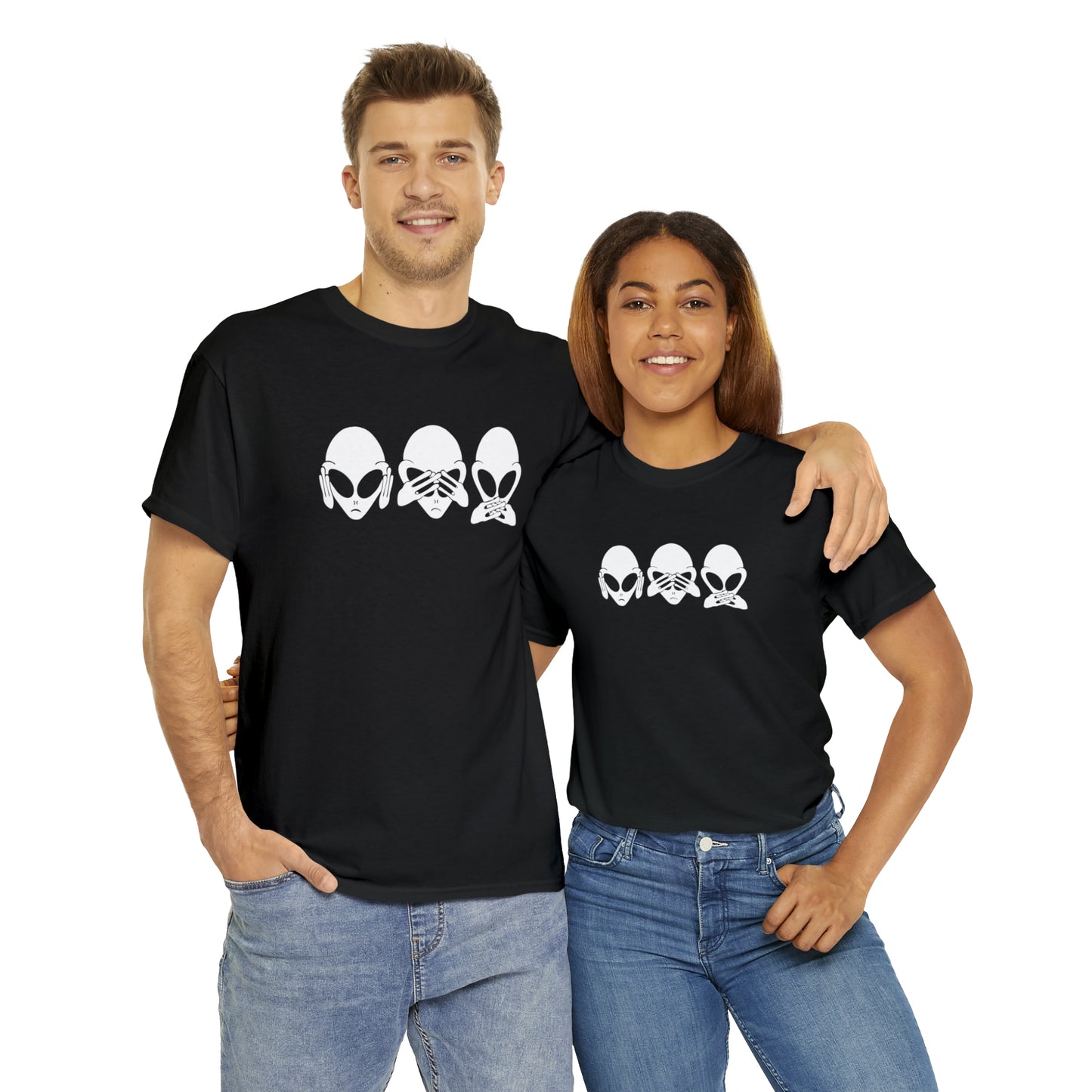 Alien Hear No Evil, See No Evil, Speak No Evil Tee