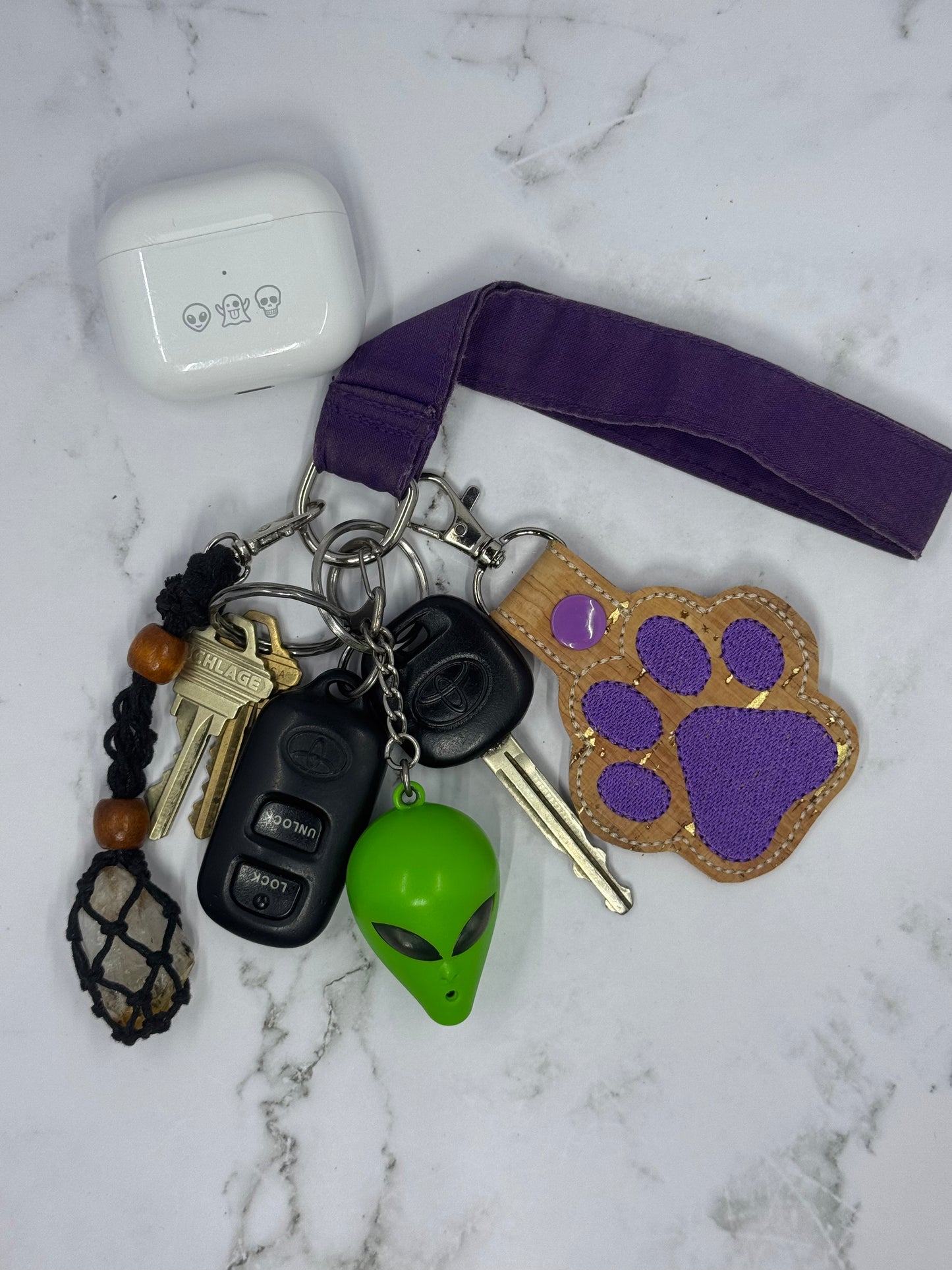 Dog Paw Keychains