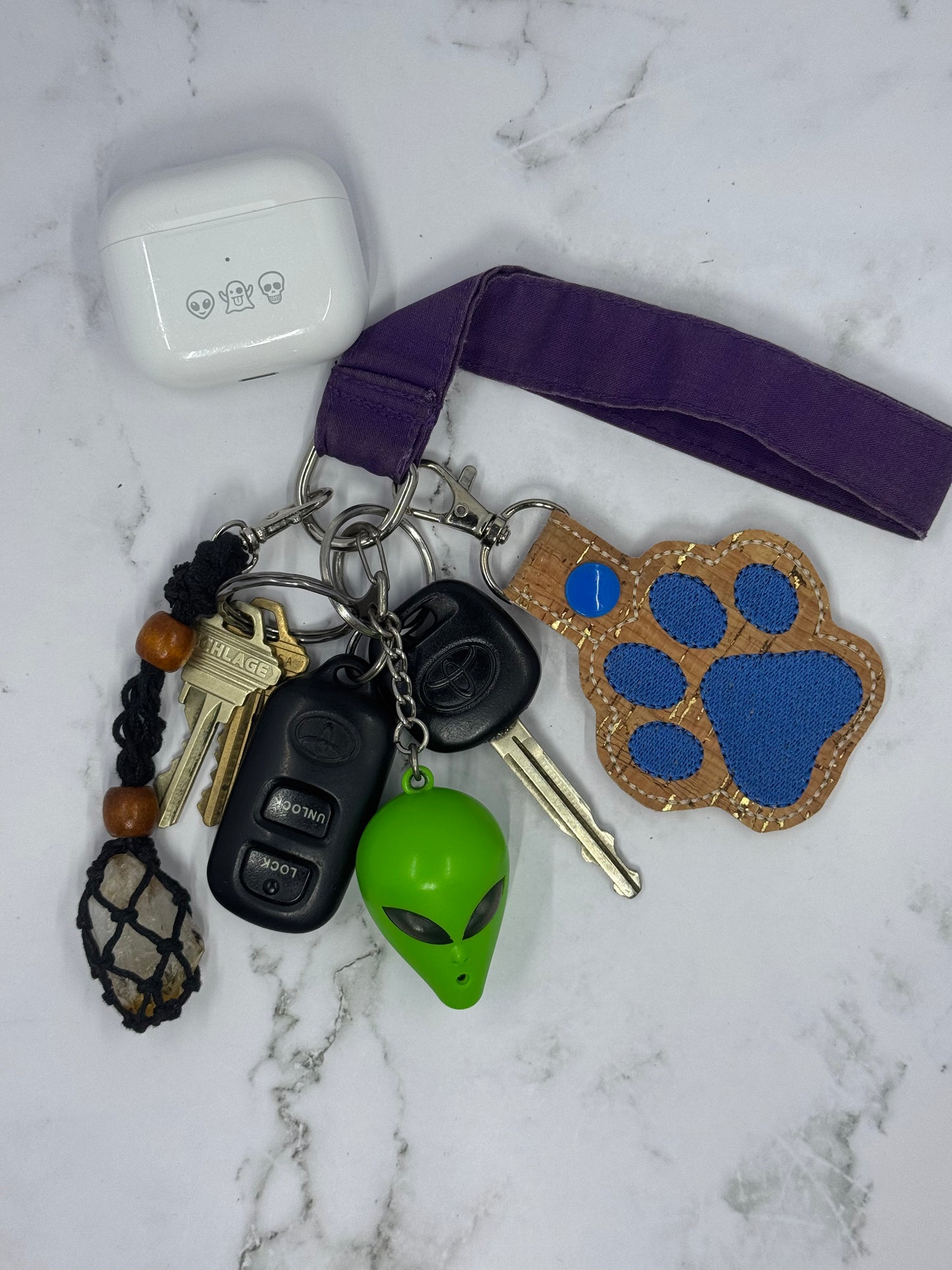 Dog Paw Keychains