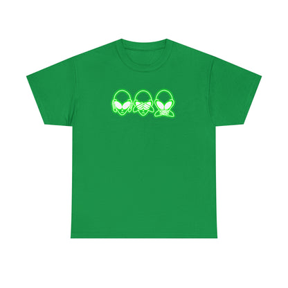 NEON Alien Hear No Evil, See No Evil, Speak No Evil Tee