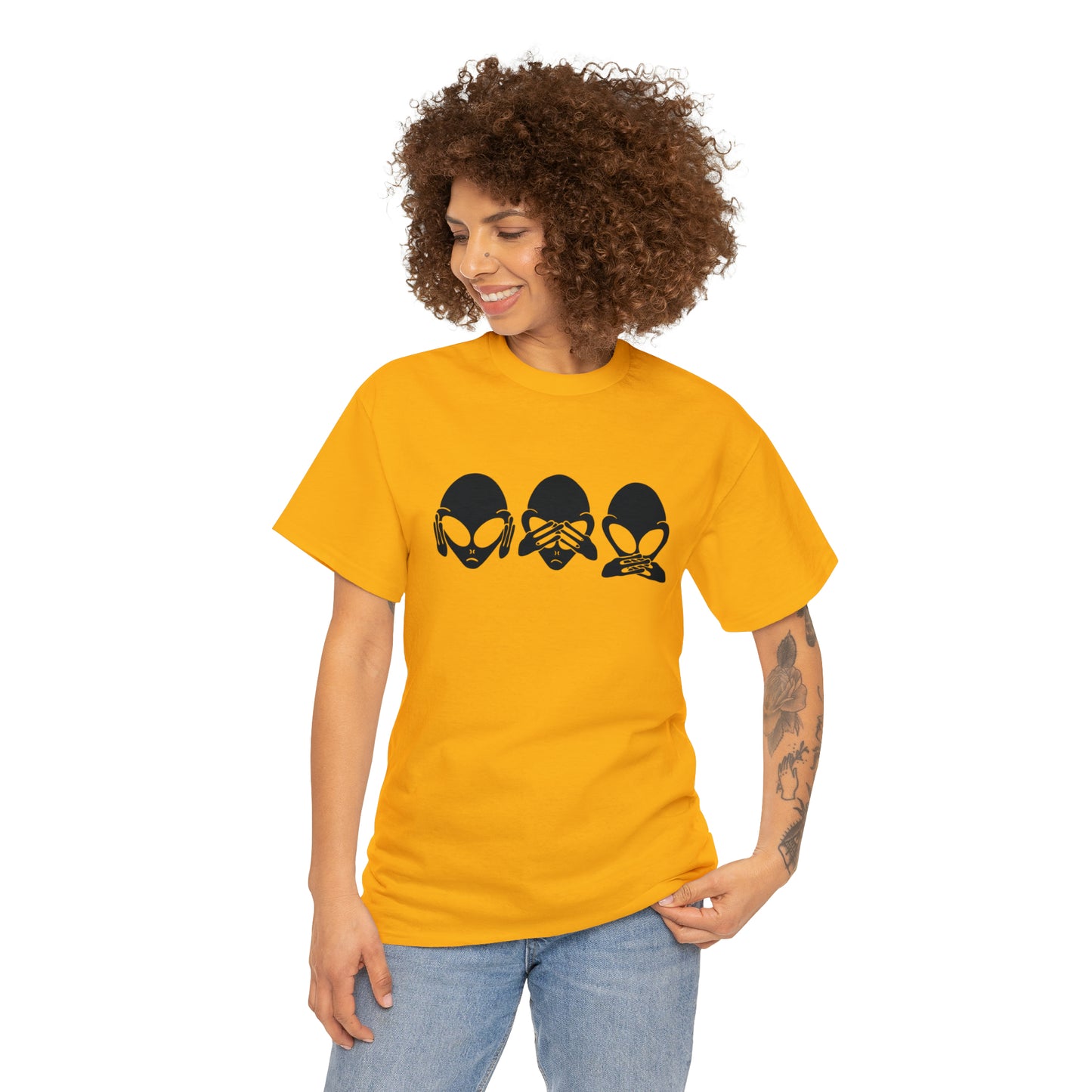 Alien Hear No Evil, See No Evil, Speak No Evil Tee