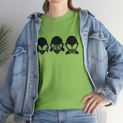 Alien Hear No Evil, See No Evil, Speak No Evil Tee