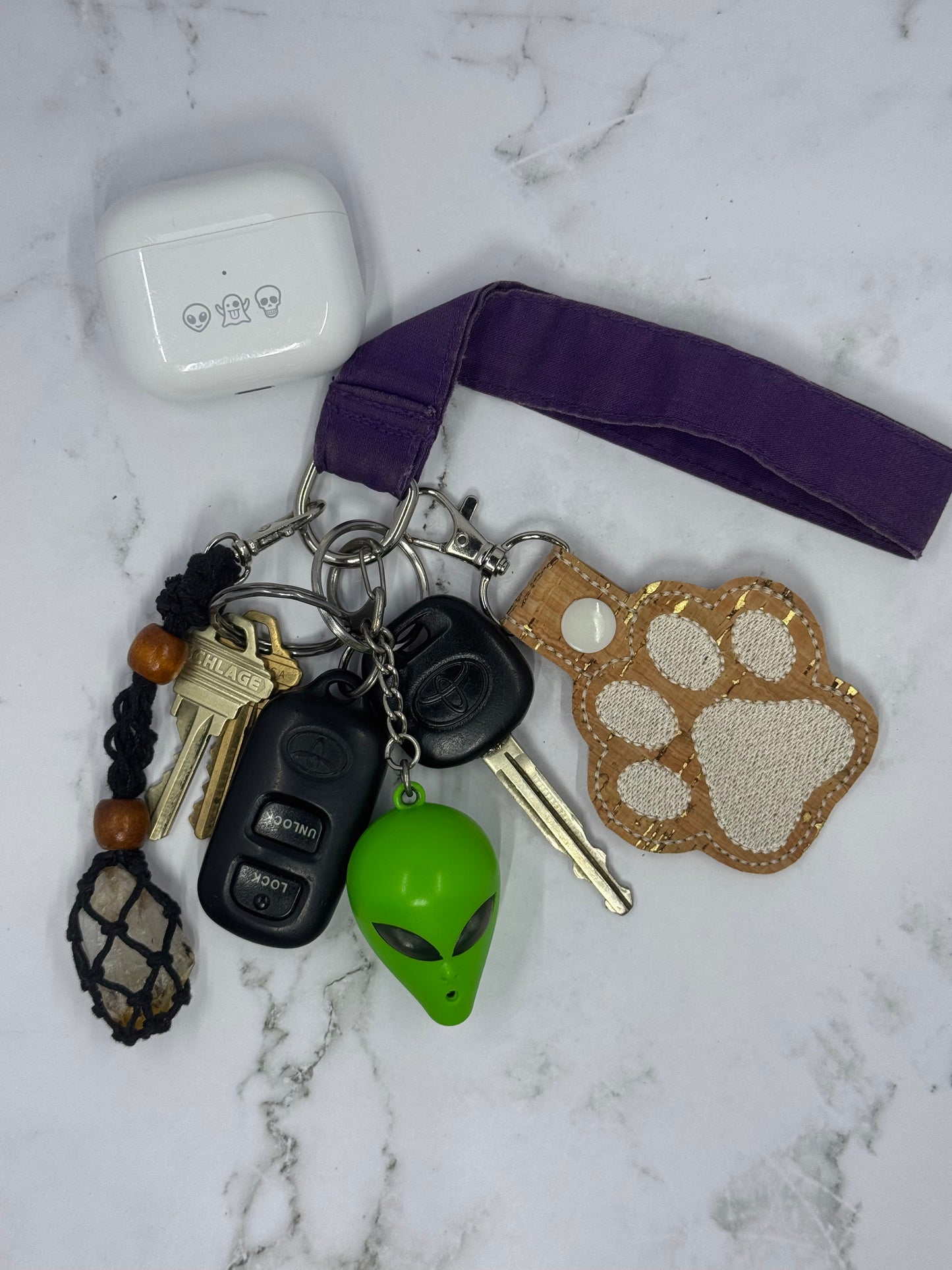 Dog Paw Keychains