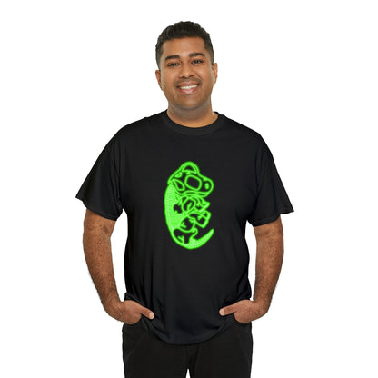 NEON Brachiosaurus Skeleton Tee - Green