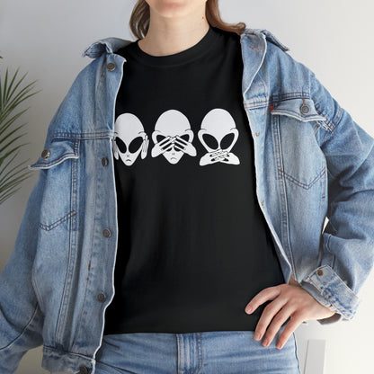 Alien Hear No Evil, See No Evil, Speak No Evil Tee