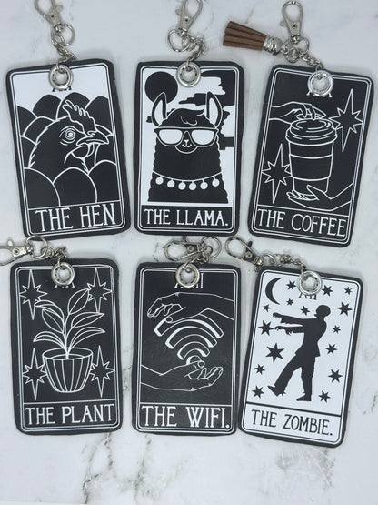 Funny Tarot Chapstick Keychain