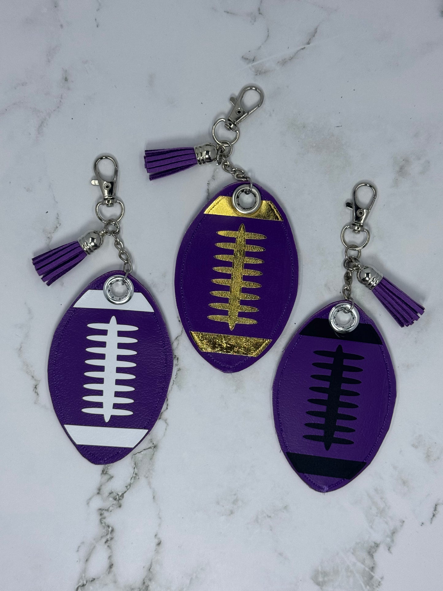 Football Chapstick Keychain