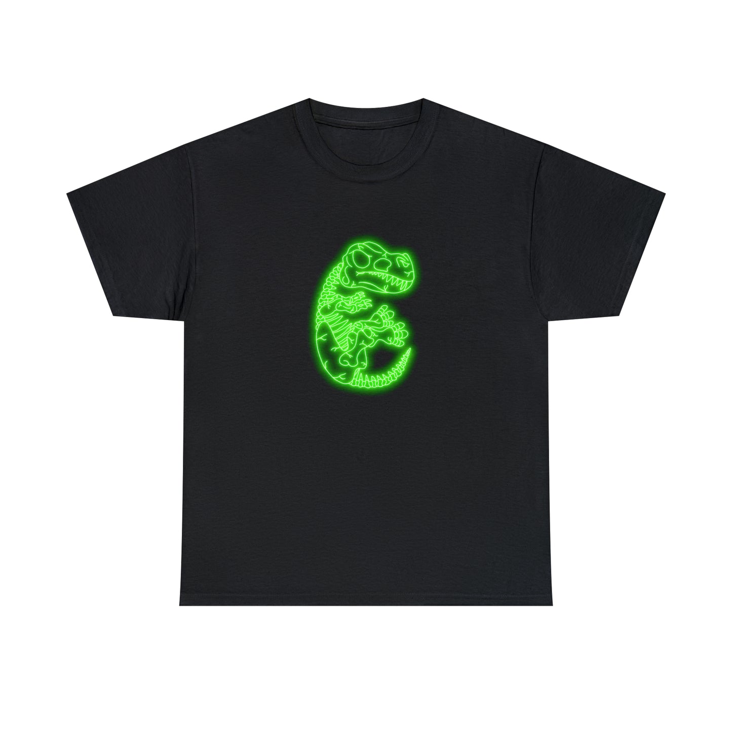 NEON T-Rex Skeleton Tee - Green