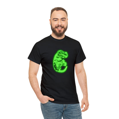 NEON T-Rex Skeleton Tee - Green