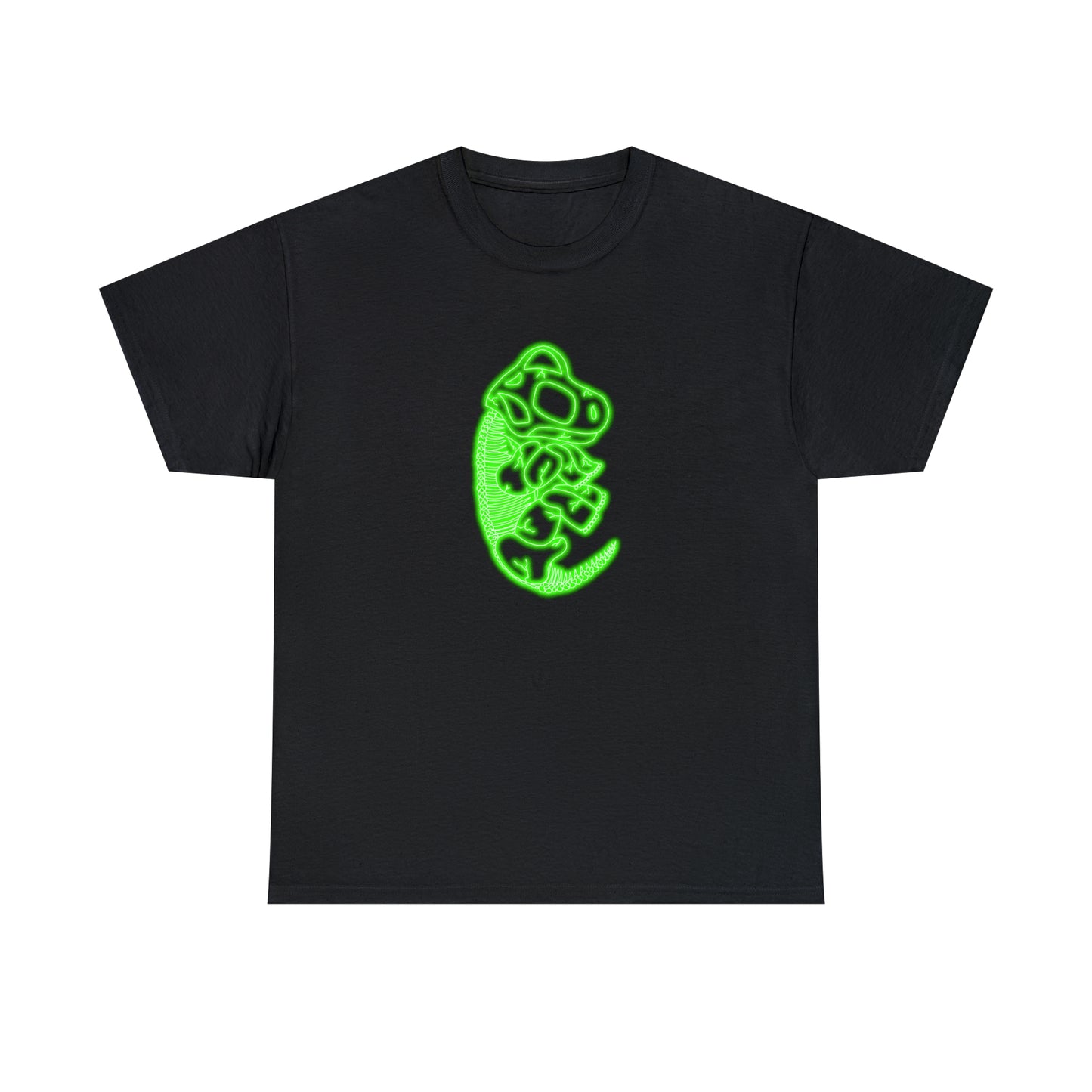 NEON Brachiosaurus Skeleton Tee - Green