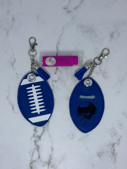 Football Chapstick Keychain