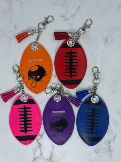 Football Chapstick Keychain