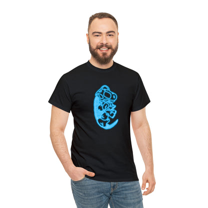 NEON Brachiosaurus Skeleton Tee - Blue