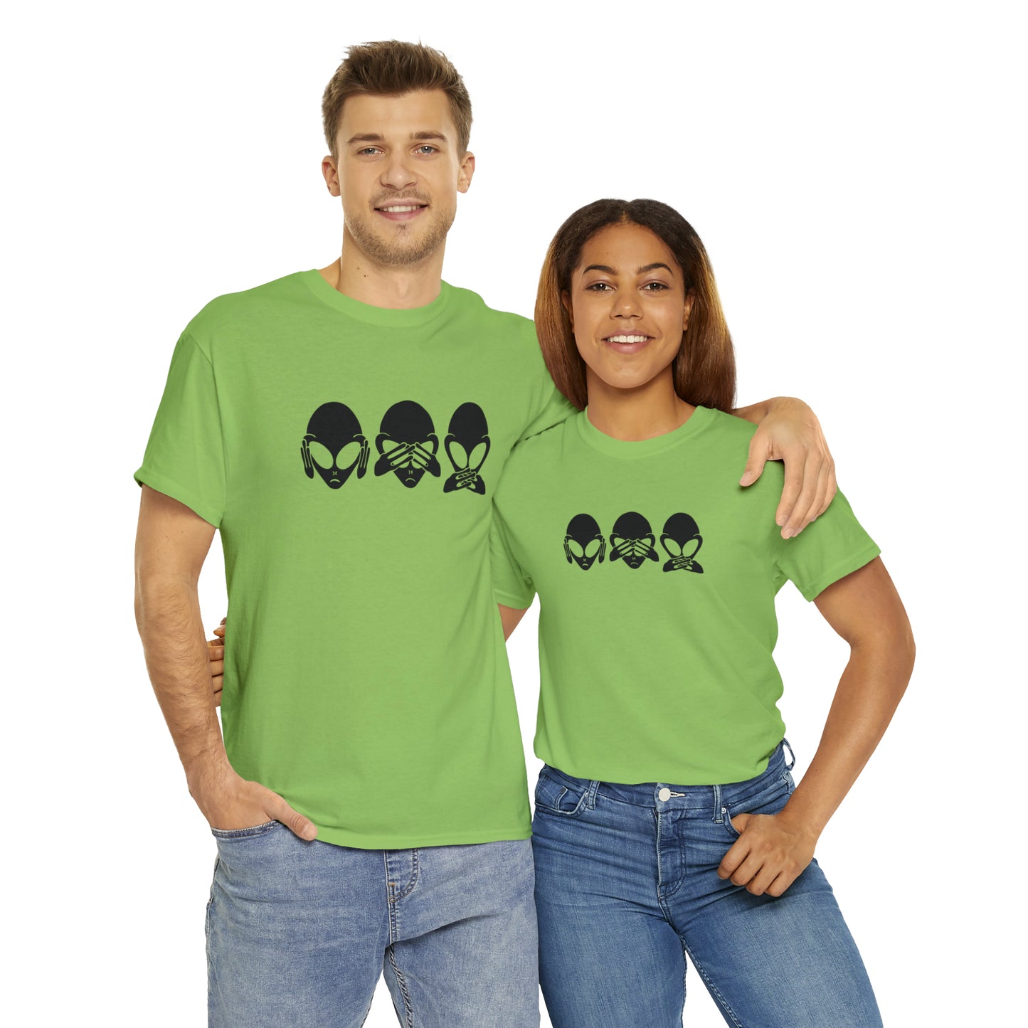 Alien Hear No Evil, See No Evil, Speak No Evil Tee