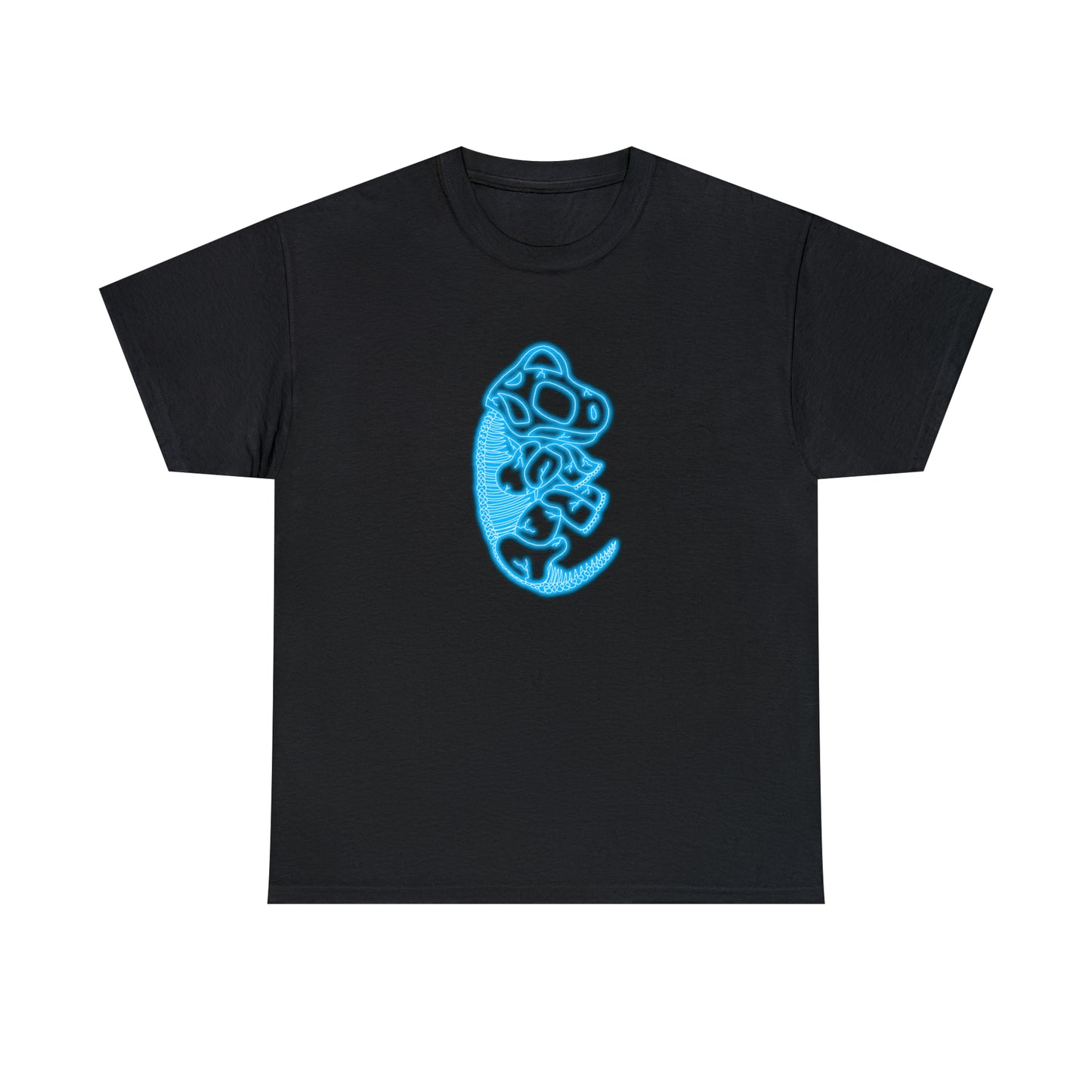 NEON Brachiosaurus Skeleton Tee - Blue