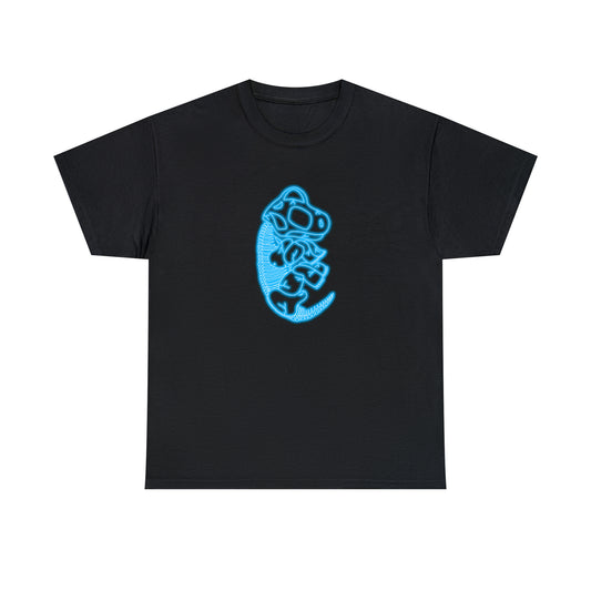 NEON Brachiosaurus Skeleton Tee - Blue