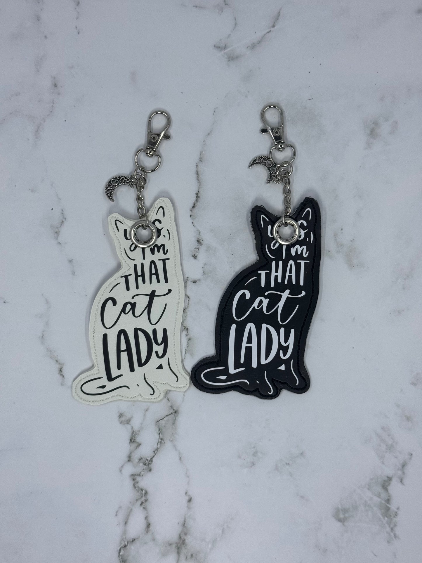 Cat Lady Chapstick Keychain