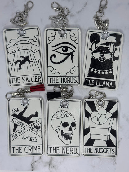 Funny Tarot Chapstick Keychain