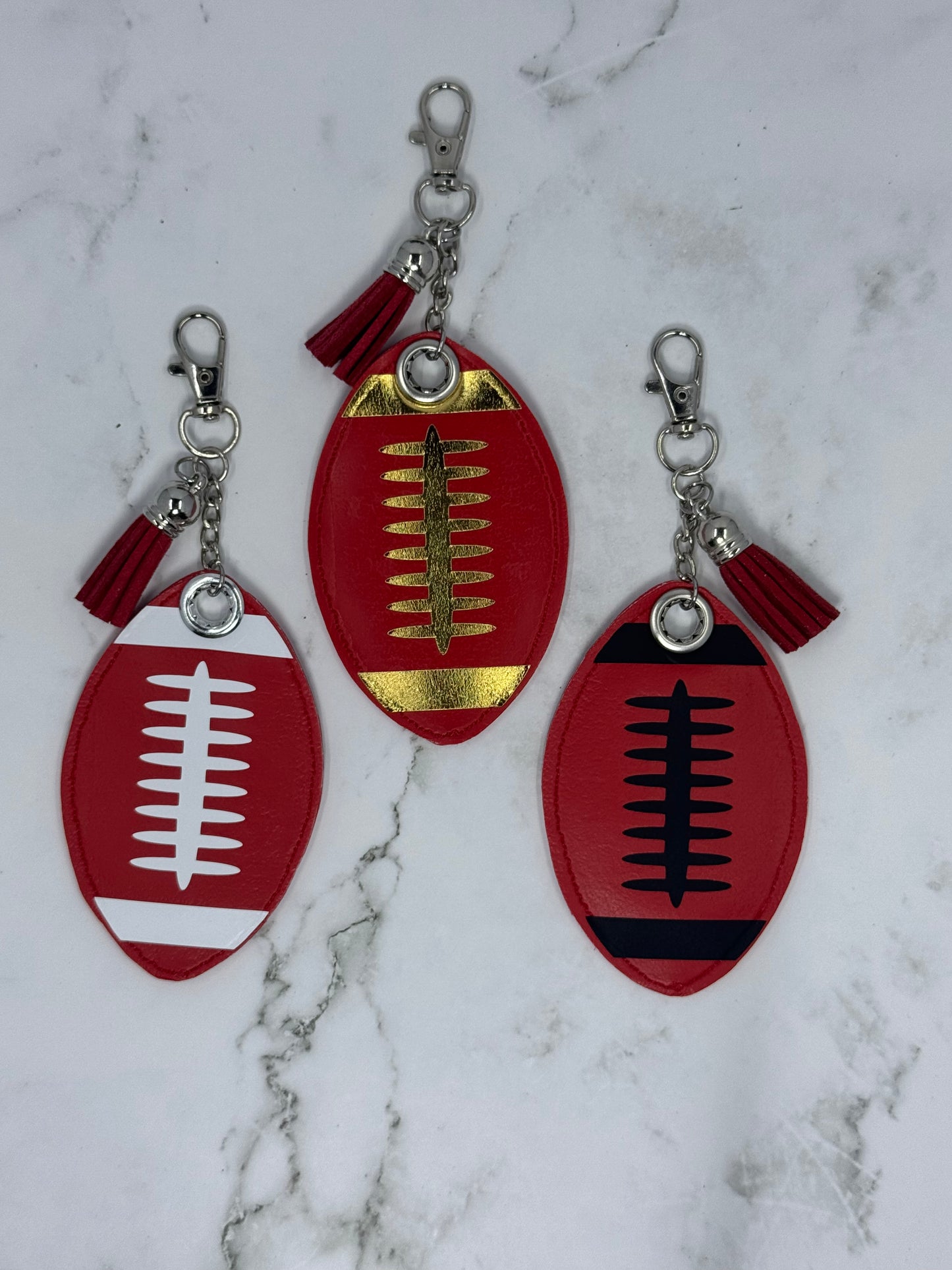 Football Chapstick Keychain