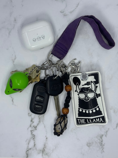 Funny Tarot Chapstick Keychain