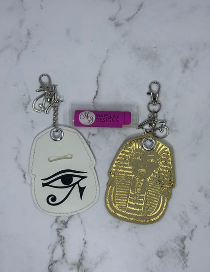 King Tut Chapstick Keychain