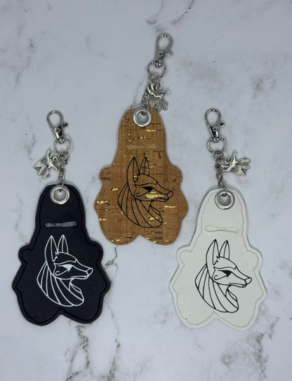 Anubis Chapstick Keychain