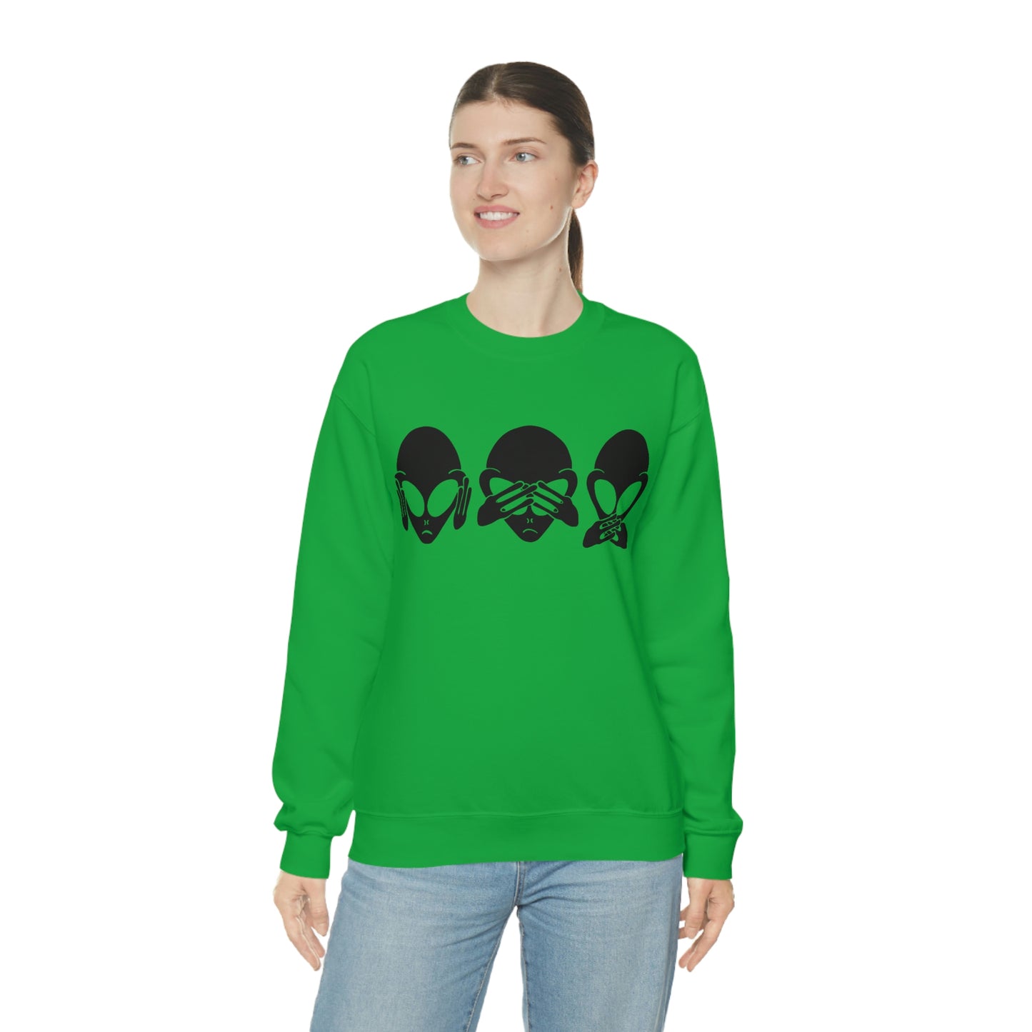 Alien Hear No Evil, See No Evil, Speak No Evil Sweatshirt