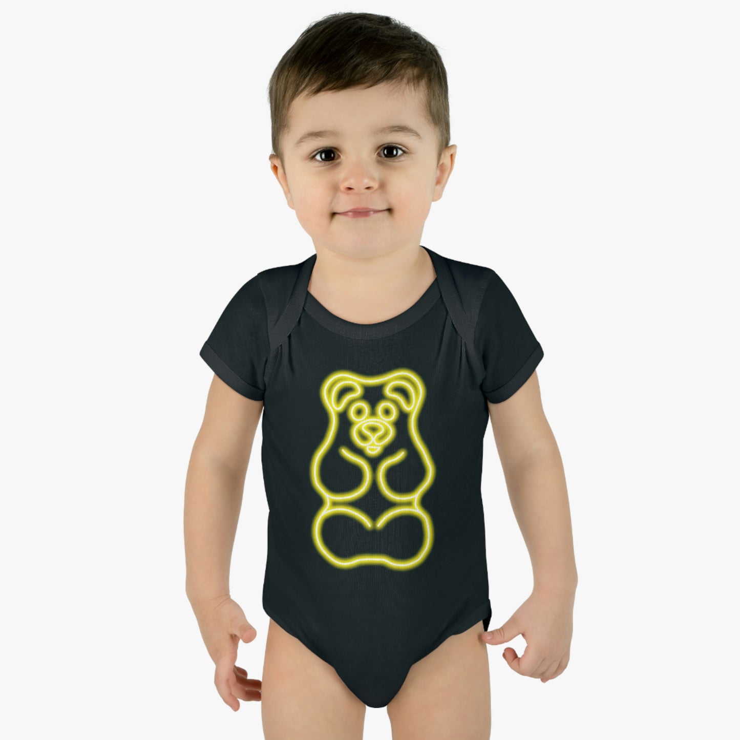 Infant NEON Gummy Bear Body Suit - Yellow