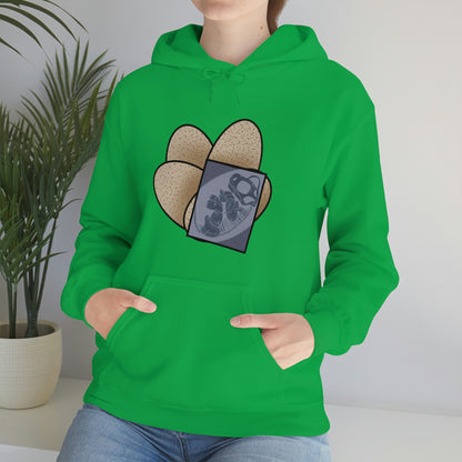 Dinosaur Eggs X-Ray Brachiosaurus Hoodie